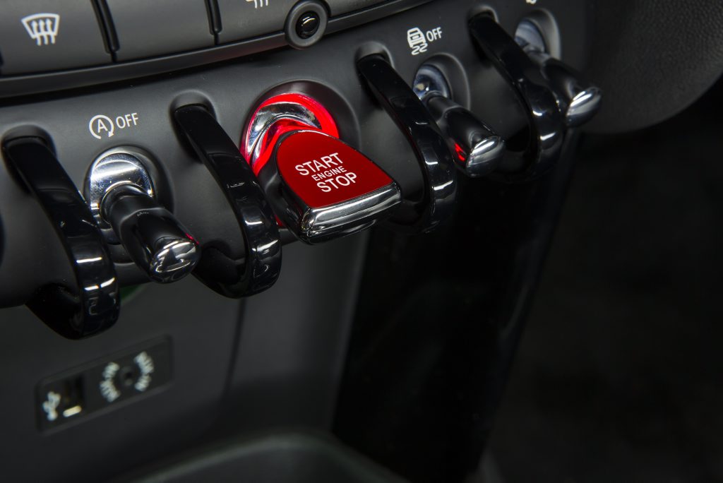 Inside the Mini Cooper S. Inside the Mini Cooper S.